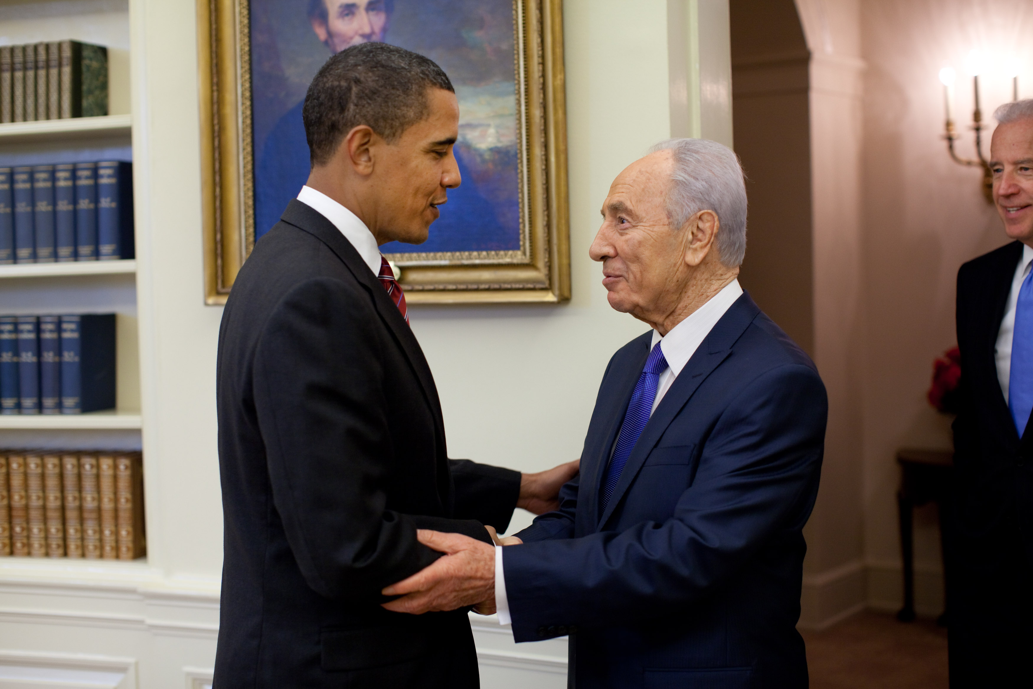 Barack Obama and Shimon Peres