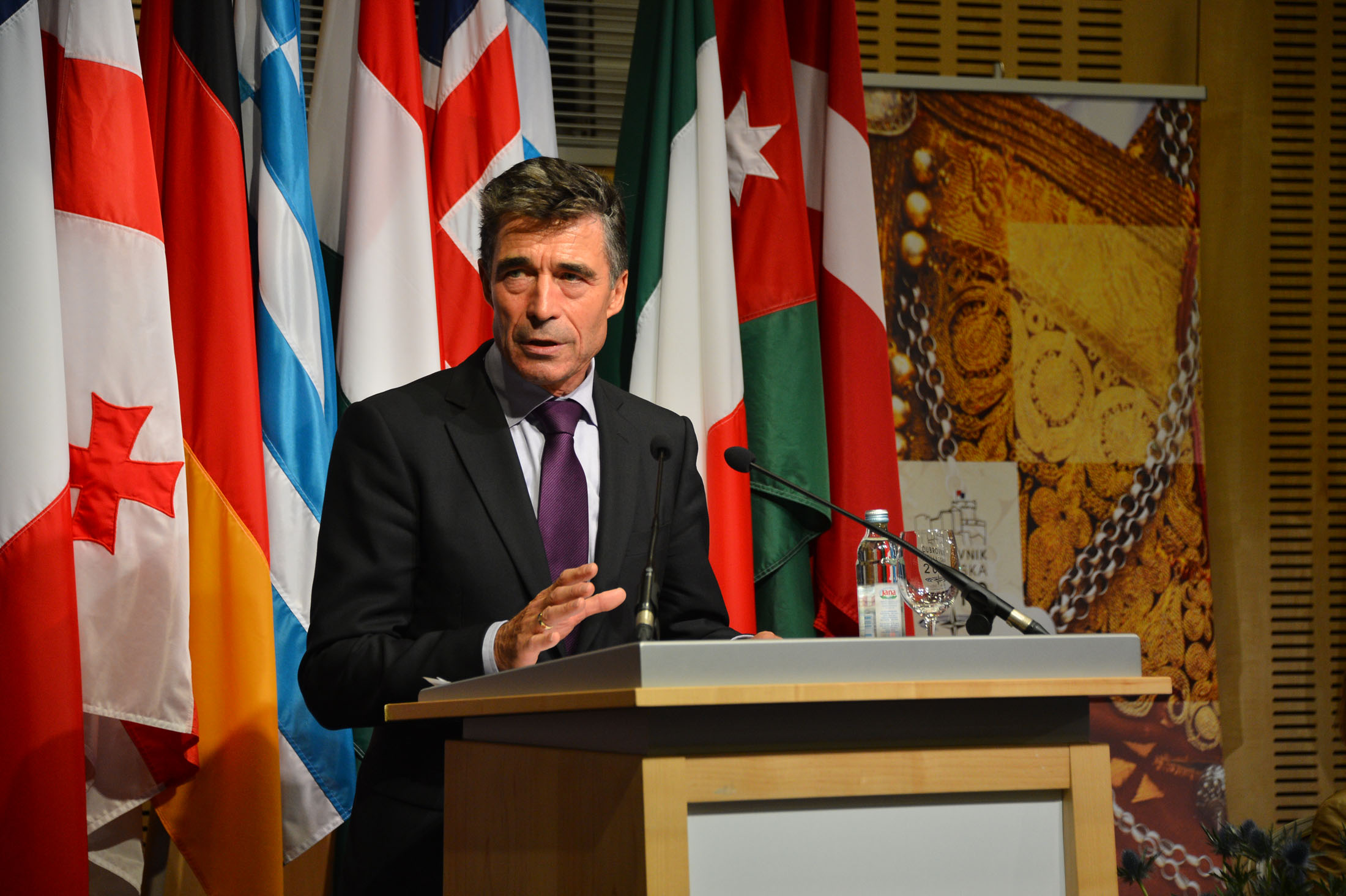 NATO Secretary General Anders Fogh Rasmussen, October 11, 2013