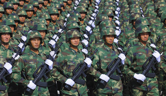 China increasing its defense budget 10.7 per cent