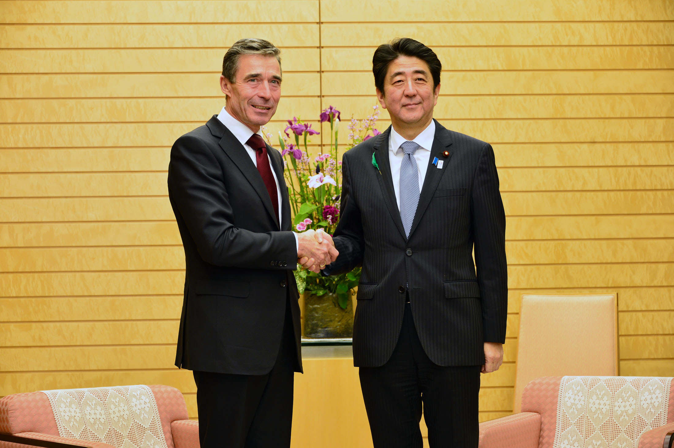 NATO And Japan Sign Political Declaration For A Stronger Partnership   Nato 4 15 13 Abe 