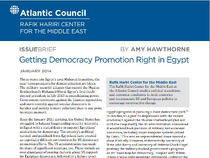 Hawthorne on Democracy Promotion in Egypt