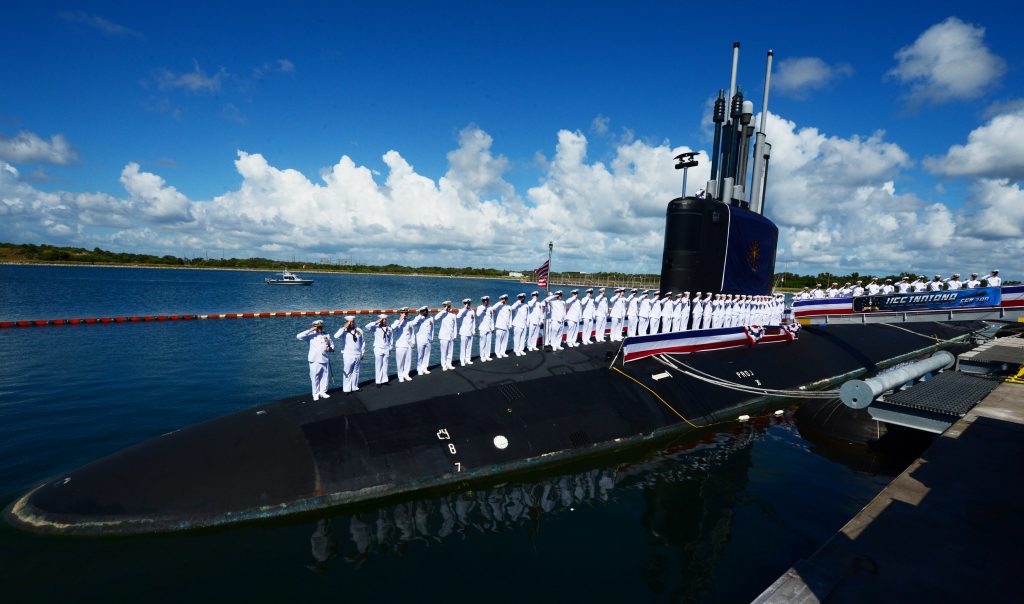 nuclear submarine and military members