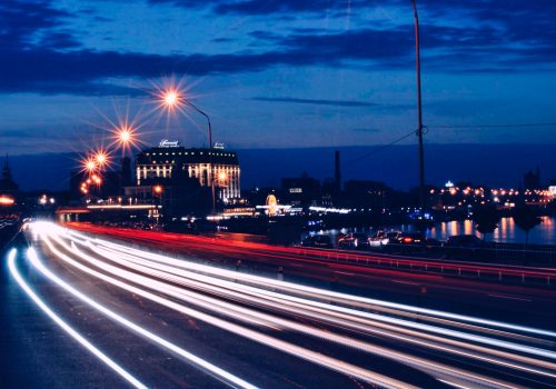 Road at night