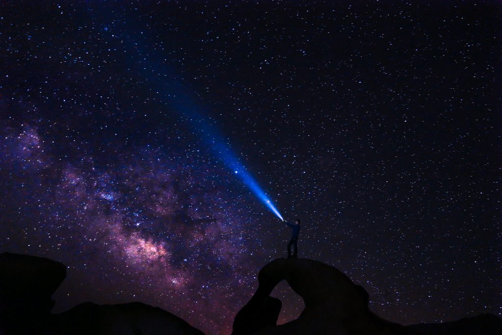 gtc looking at the stars milky way at night
