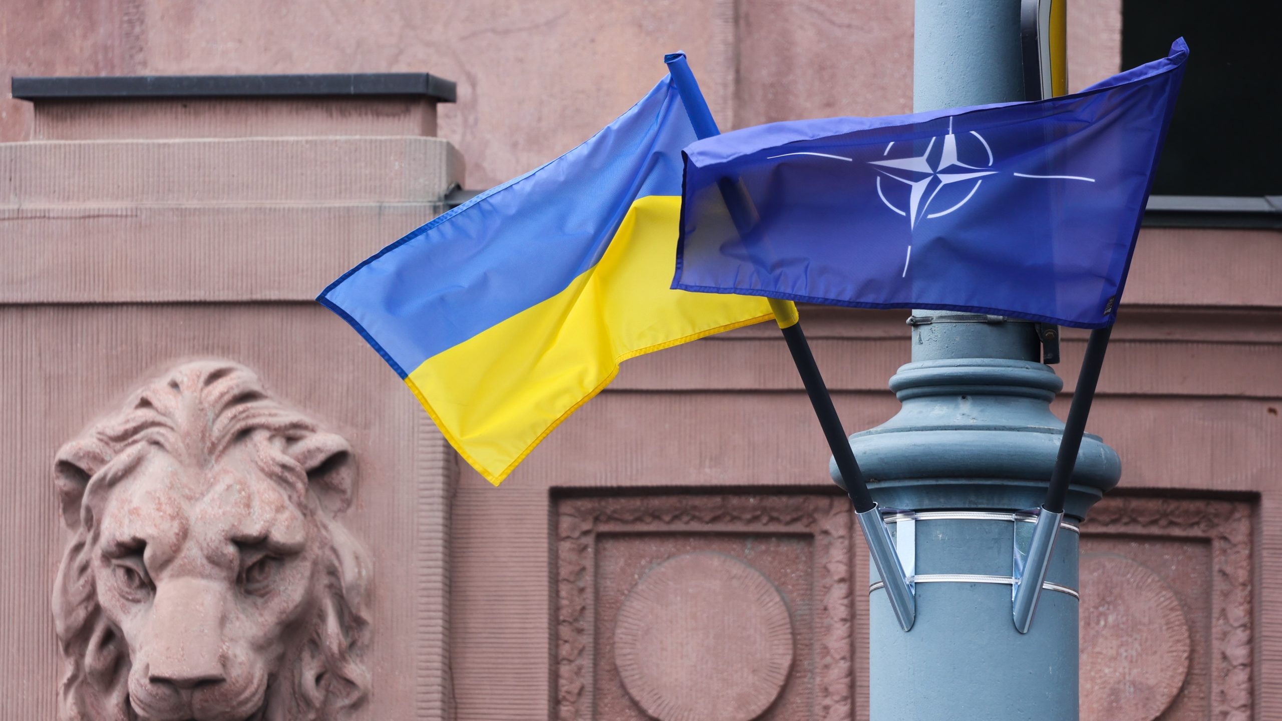 A Bold Agenda For The 2024 NATO Summit In Washington Atlantic Council   Ukraine NATO Flags Pole 16x9 Scaled 