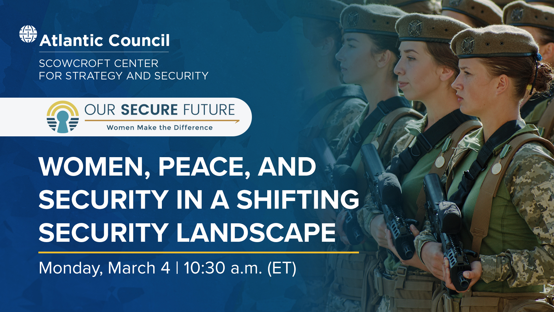 In focus: Women, peace and security