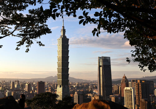 Taiwan's landmark building Taipei 101