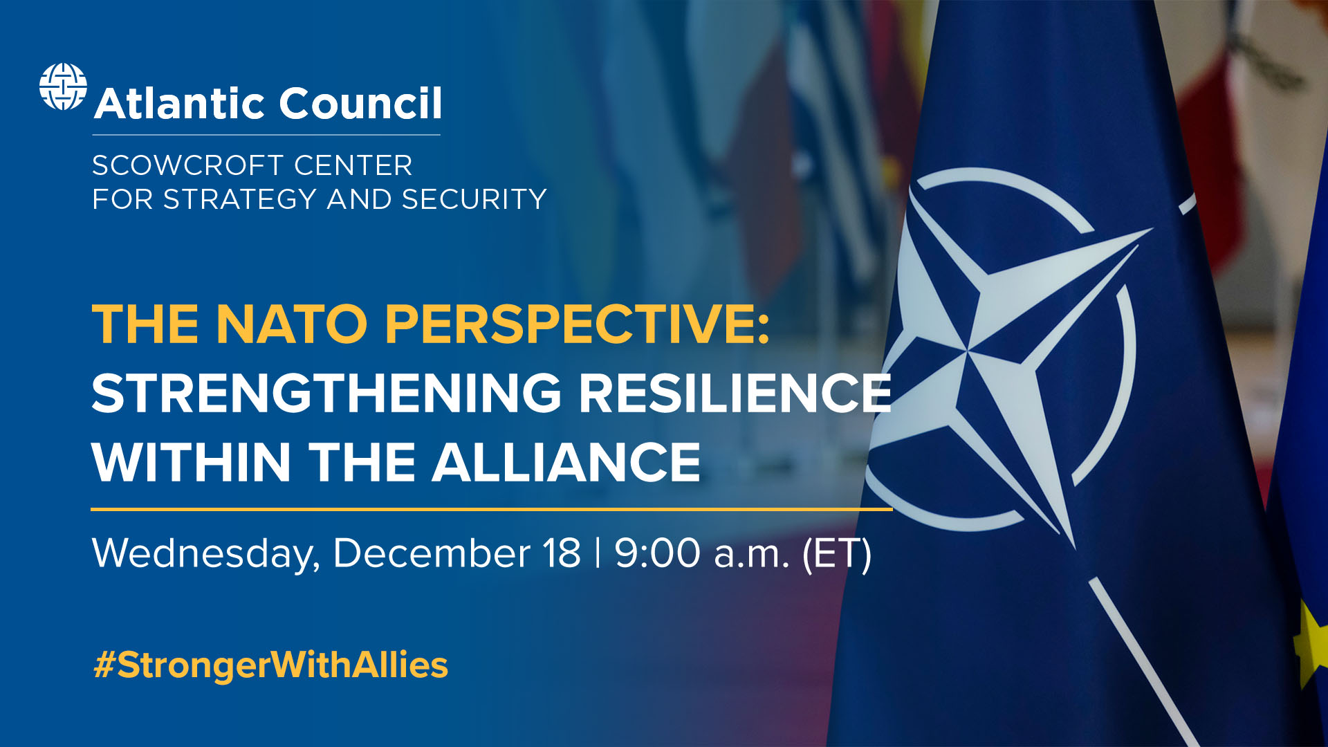 The NATO perspective: Strengthening resilience within the Alliance ...